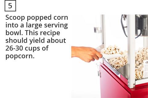 How to make popcorn step 5